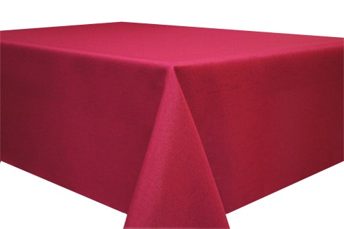 Obrus plamoodporny DESZCZYK BORDOWY WYKOŃCZENIE W ZĄBEK