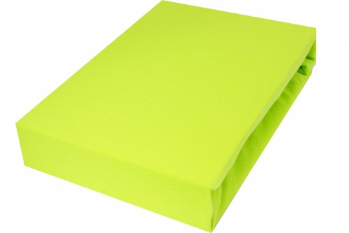 Prześcieradło JERSEY Z GUMKĄ 140g/m2 LIMONKA