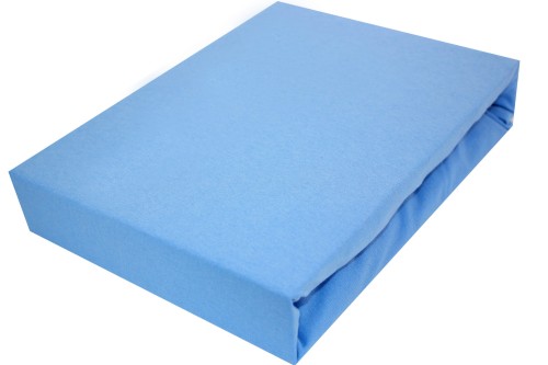 Prześcieradło JERSEY Z GUMKĄ 140g/m2 NIEBIESKIE