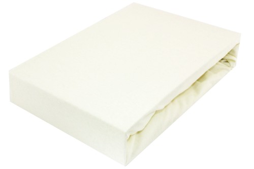Prześcieradło JERSEY Z GUMKĄ 180g/m2 ECRU