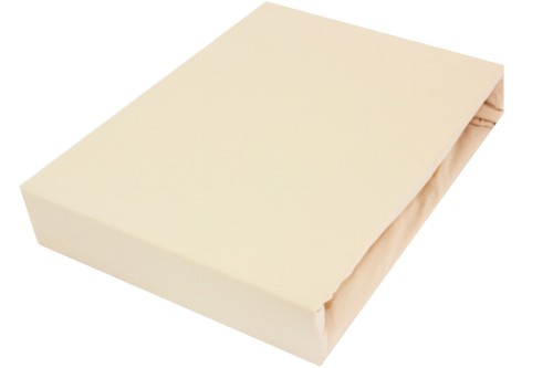 Prześcieradło JERSEY Z GUMKĄ 180g/m2 BEŻOWE JASNE