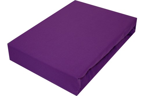 Prześcieradło JERSEY Z GUMKĄ 180g/m2 ŚLIWKA