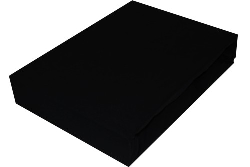 Prześcieradło JERSEY Z GUMKĄ 180g/m2 CZARNY