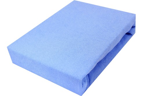 Prześcieradło FROTTE Z GUMKĄ 180g/m2 NIEBIESKIE