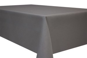 Obrus plamoodporny DESZCZYK STALOWY WYKOŃCZENIE W ZĄBEK