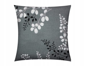 POSZEWKA NA PODUSZKĘ JASIEK 40x40cm 100% BAWEŁNA FLANELA | GAŁĄZKI NA POPIELU