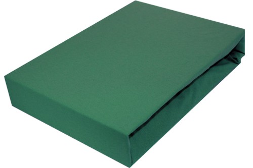 Prześcieradło JERSEY Z GUMKĄ 180g/m2 BUTELKOWA ZIELEŃ