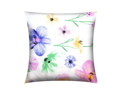 POSZEWKA NA PODUSZKĘ JASIEK 40x40cm 100% BAWEŁNA KORA | POLNE KWIATY