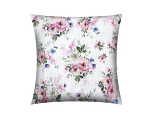 POSZEWKA NA PODUSZKĘ JASIEK 40x40cm 100% BAWEŁNA KORA | JABŁONKA NA BIAŁYM