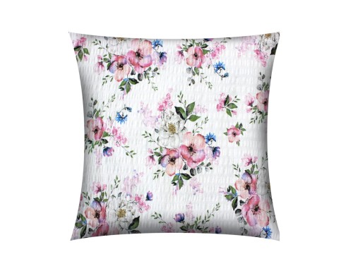 POSZEWKA NA PODUSZKĘ JASIEK 40x40cm 100% BAWEŁNA KORA | JABŁONKA NA BIAŁYM