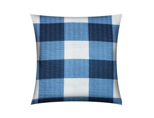 POSZEWKA NA PODUSZKĘ JASIEK 40x40cm 100% BAWEŁNA KORA | KRATA GRANAT