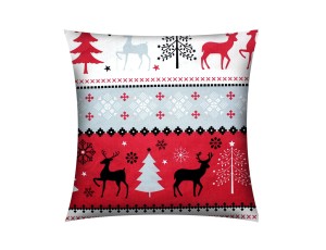 POSZEWKA NA PODUSZKĘ JASIEK 40x40cm 100% BAWEŁNA Renforce | Wykończenie satynowe | SWETEREK CZERWONY