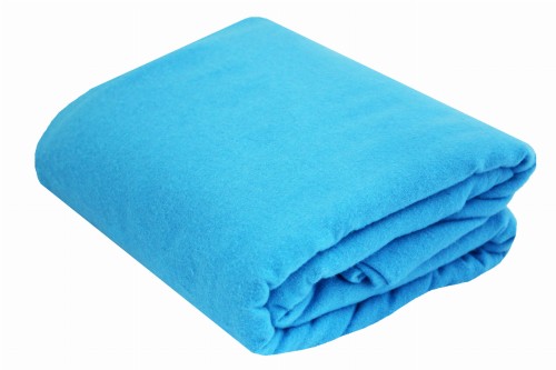 Prześcieradło Flanelowe 160x200 cm 100% Bawełna - Turkusowe