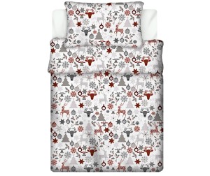 Pościel 100% BAWEŁNA Renforce DLA DZIECI | 90x120cm (poszwa) + 1x 40x60cm (poszewka) | Do łóżeczka | Wykończenie satynowe | RENIFERY RÓŻNE