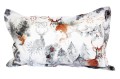 POSZEWKA ŚWIĄTECZNA NA PODUSZKĘ JASIEK 30x50cm 40x40cm 40x60cm 45x45cm 50x50cm 100% BAWEŁNA RENFORCE WYKOŃCZENIE SATYNOWE | ZIMA SZARA
