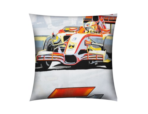 POSZEWKA NA PODUSZKĘ JASIEK 40x40cm 100% BAWEŁNA KORA | FORMUŁA 1