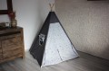 Namiot dla dzieci TIPI WIGWAM + 3 PODUSZKI B1 - GRAFIT + AUTKA NA POPIELU