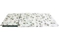 ŚPIWOREK DLA DZIECKA PRZEDSZKOLAKA 70x125 cm / 75x140 cm BOTANIKA HERBACIANA + ZIELONY CIEMNY