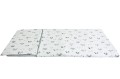 ŚPIWOREK DLA DZIECKA PRZEDSZKOLAKA 70x125 cm / 75x140 cm AUTKA NA BIAŁYM + JASNY POPIEL