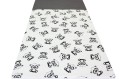 ŚPIWOREK DLA DZIECKA PRZEDSZKOLAKA 70x125 cm / 75x140 cm PANDA OCZY SZARE + GRAFIT