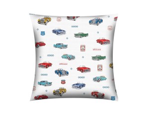 POSZEWKA NA PODUSZKĘ 40x40 JASIEK DLA DZIECI | 100% BAWEŁNA Renforce | Wykończenie satynowe | ROUTE 66