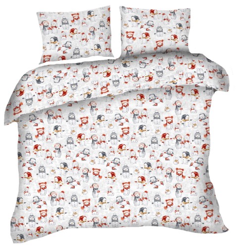 Pościel 100% BAWEŁNA Renforce | 140x200cm (poszwa) + 1x 70x80cm (poszewka) | Wykończenie satynowe | BAŁWANKI