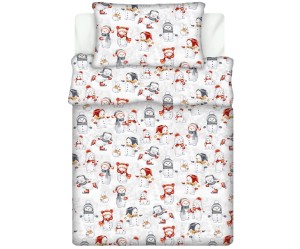 Pościel 100% BAWEŁNA Renforce DLA DZIECI | 90x120cm (poszwa) + 1x 40x60cm (poszewka) | Do łóżeczka | Wykończenie satynowe | BAŁWANKI