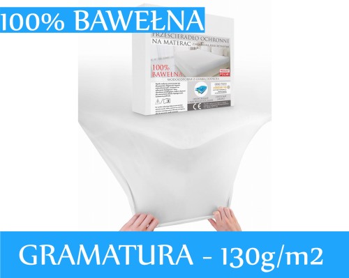 Prześcieradło nieprzemakalne 100% bawełna