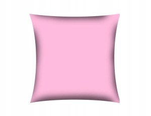 POSZEWKA NA PODUSZKĘ JASIEK 40x40cm 100% BAWEŁNA Renforce | Wykończenie satynowe | RÓŻOWA