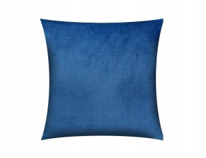 POSZEWKA DEKORACYJNA VELVET/WELUR | 40x40cm | ZAPINANA NA ZAMEK | GRANAT NAVY