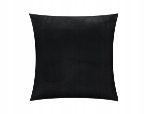 POSZEWKA DEKORACYJNA VELVET/WELUR | 40x40cm | ZAPINANA NA ZAMEK | CZARNA