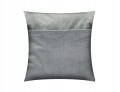 POSZEWKA DEKORACYJNA VELVET/WELUR | 40x40cm | ZAPIĘCIE KOPERTOWE | POPIEL