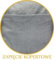 POSZEWKA DEKORACYJNA VELVET/WELUR | 40x40cm | ZAPIĘCIE KOPERTOWE | POPIEL