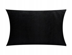 POSZEWKA DEKORACYJNA VELVET/WELUR | 40x60cm | ZAPIĘCIE KOPERTOWE | CZARNA