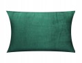 POSZEWKA DEKORACYJNA VELVET/WELUR | 40x60cm | ZAPIĘCIE KOPERTOWE | ZIELEŃ BUTELKOWA