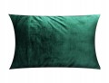 POSZEWKA DEKORACYJNA VELVET/WELUR | 40x60cm | ZAPIĘCIE KOPERTOWE | ZIELEŃ BUTELKOWA