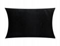POSZEWKA DEKORACYJNA VELVET/WELUR | 40x60cm | ZAPINANA NA ZAMEK | CZARNA