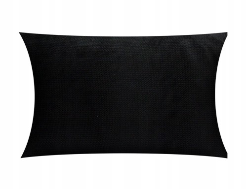 POSZEWKA DEKORACYJNA VELVET/WELUR | 40x60cm | ZAPINANA NA ZAMEK | CZARNA