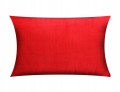 POSZEWKA DEKORACYJNA VELVET/WELUR | 40x60cm | ZAPINANA NA ZAMEK | CZERWONA