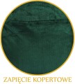 POSZEWKA DEKORACYJNA VELVET/WELUR Z RAMKĄ | 30x50cm | ZAPIĘCIE KOPERTOWE | ZIELEŃ BUTELKOWA