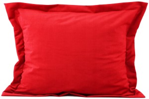 POSZEWKA DEKORACYJNA VELVET/WELUR Z RAMKĄ | 30x50cm | ZAPIĘCIE KOPERTOWE | CZERWONA 