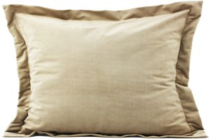 POSZEWKA DEKORACYJNA VELVET/WELUR Z RAMKĄ | 30x50cm | ZAPIĘCIE KOPERTOWE | JASNY BRĄZ