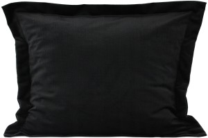 POSZEWKA DEKORACYJNA VELVET/WELUR Z RAMKĄ | 30x50cm | ZAPIĘCIE KOPERTOWE | CZARNA