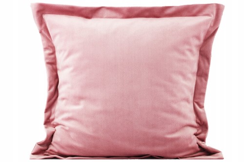 POSZEWKA DEKORACYJNA VELVET/WELUR Z RAMKĄ | 40x40cm | ZAPIĘCIE KOPERTOWE | BRUDNY RÓŻ RETRO