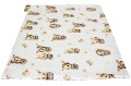 Kocyk dla dzieci i niemowląt MINKY 80x100 / 100X135 KRÓLICZKI - MINKY BEŻ