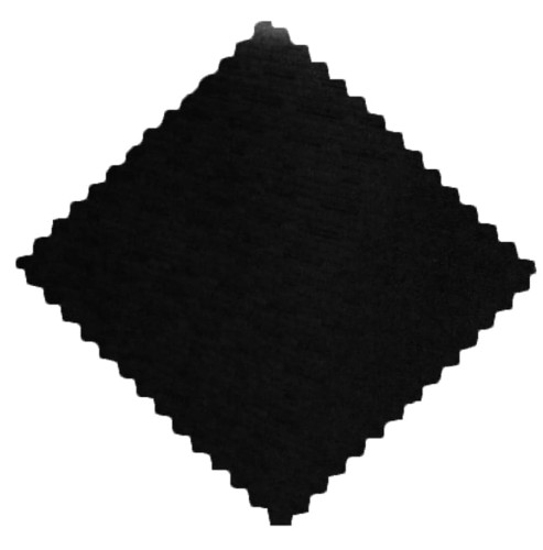 Serwetki i bieżniki plamoodporne CZARNE DESZCZYK WYKOŃCZONE W ZĄBEK