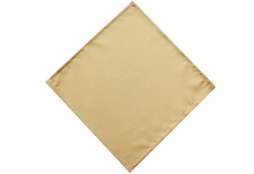 Serwetki i bieżniki plamoodporne BEŻOWE DESZCZYK OBSZYTE