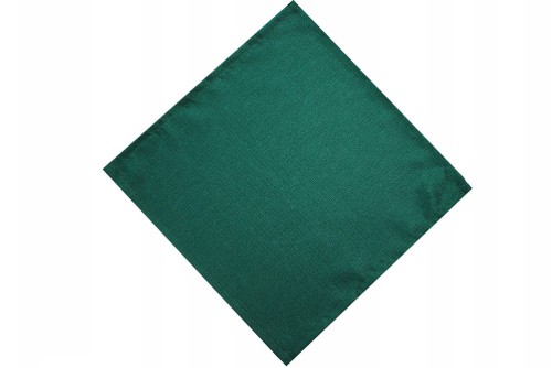 Serwetki i bieżniki plamoodporne CIEMNOZIELONE DESZCZYK OBSZYTE