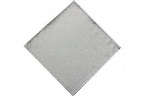 Serwetki i bieżniki plamoodporne POPIELATE DESZCZYK OBSZYTE