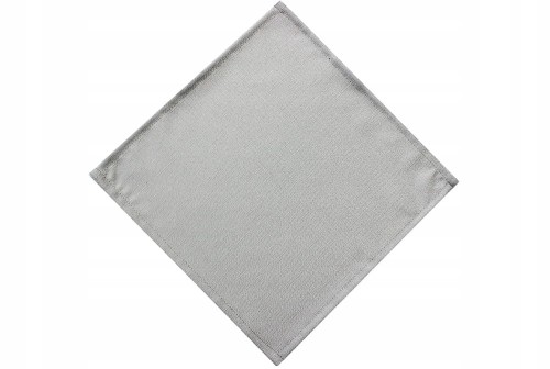 Serwetki i bieżniki plamoodporne POPIELATE DESZCZYK OBSZYTE